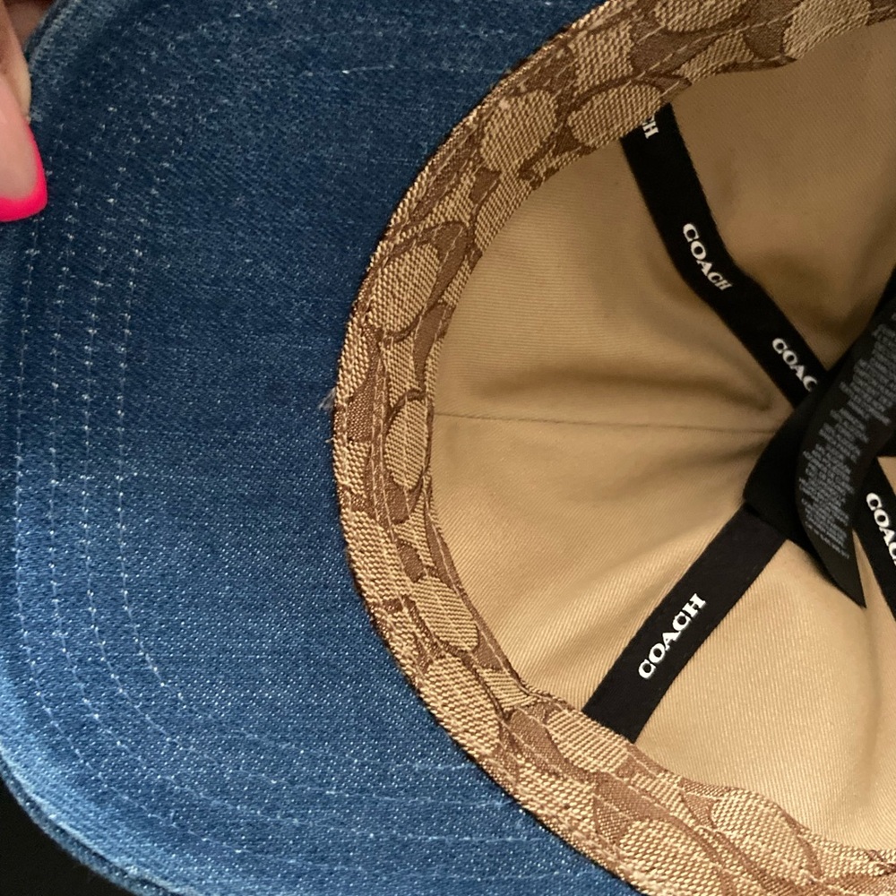 Coach Denim Blue Baseball Cap - Picture 5 of 6